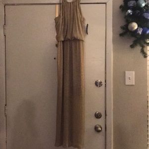 Gold Floor length Dress
